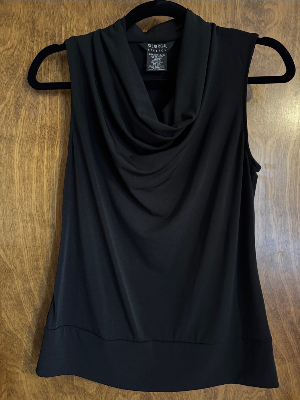 George Black Sleeveless Cowl Neck Camisole